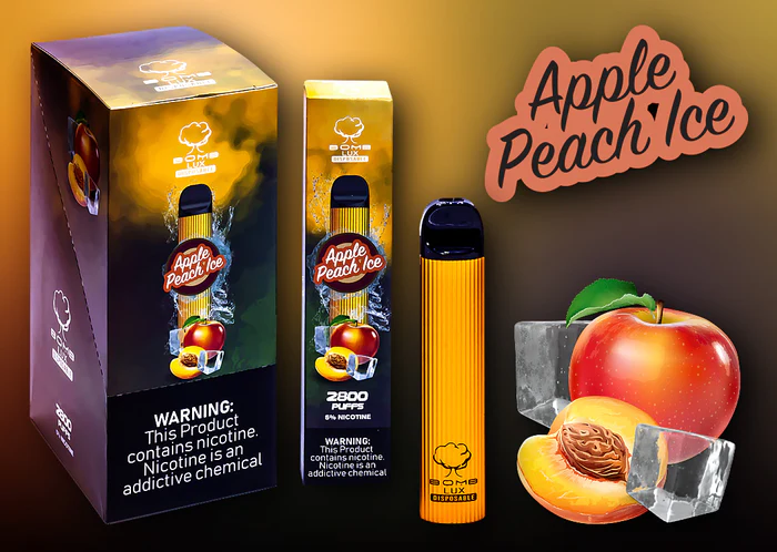 Bomb Lux Zero Apple Peach Ice Disposable Vape Review